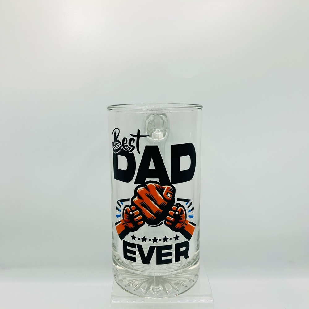 Best Dad Ever Glass Mug